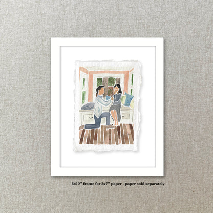 Simple Black Frame | 8x10" for 5x7" prints